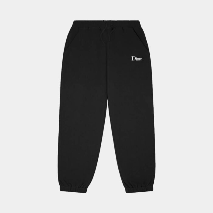 Dime Classic Small Logo Sweatpants, black